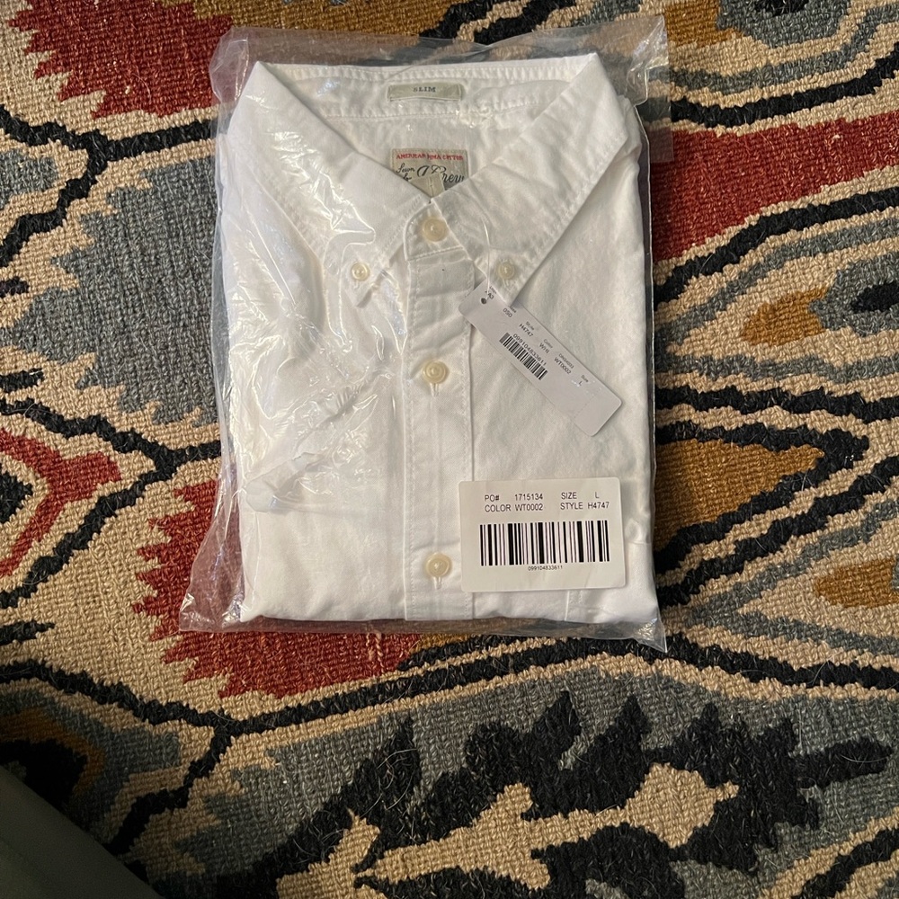 J. Crew Classic White Cotton Shirt